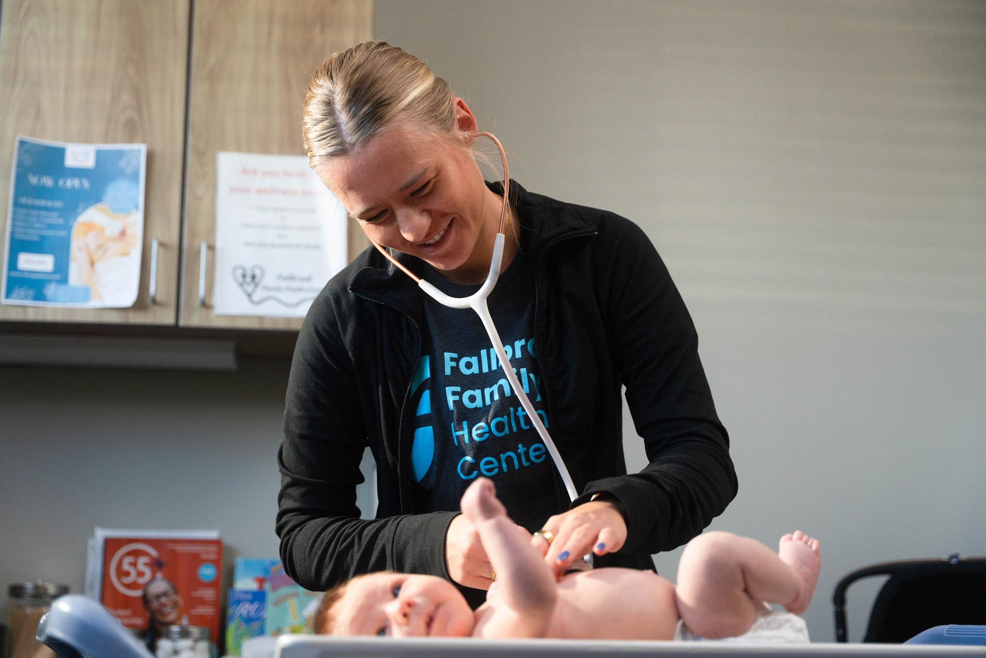 fallbrook family provider seeing baby patient